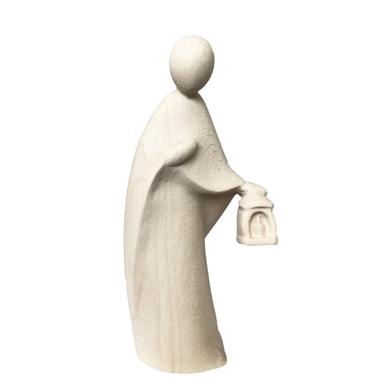 Crèche de Noël en bois naturel - Complète