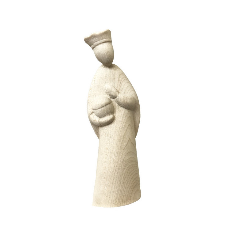 Crèche de Noël en bois naturel - Complète