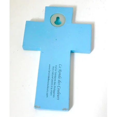 Croix Communion Bleue