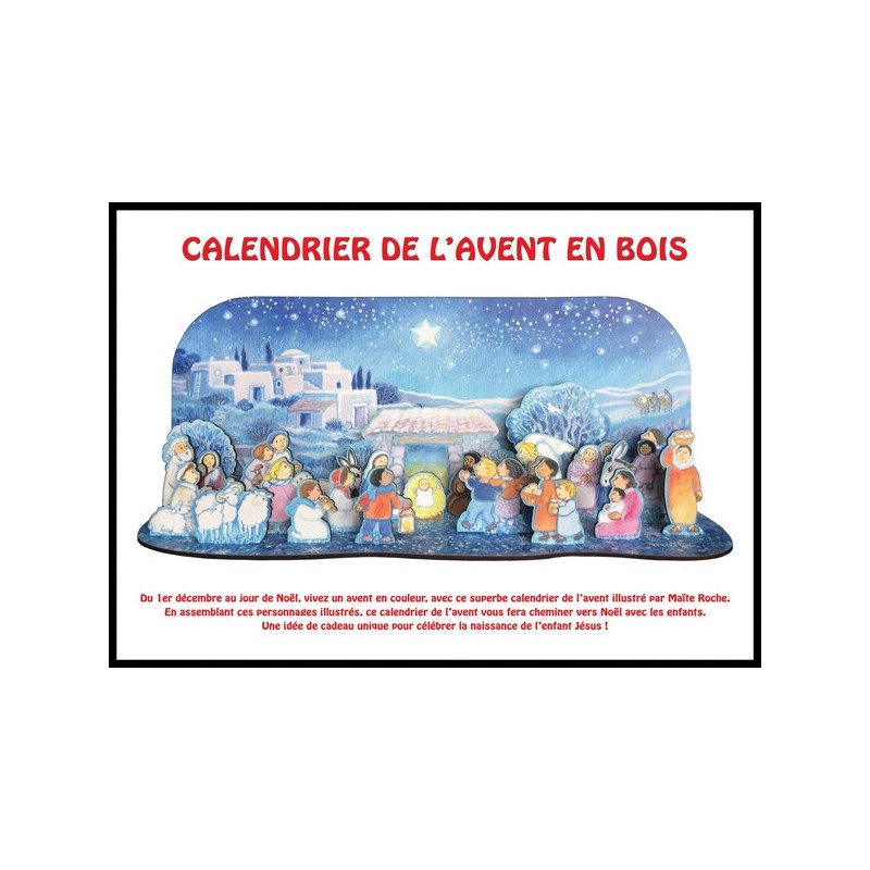 Calendrier de l'Avent en bois - Maïte Roche