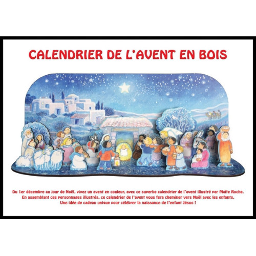 Calendrier de l'Avent en bois - Maïte Roche