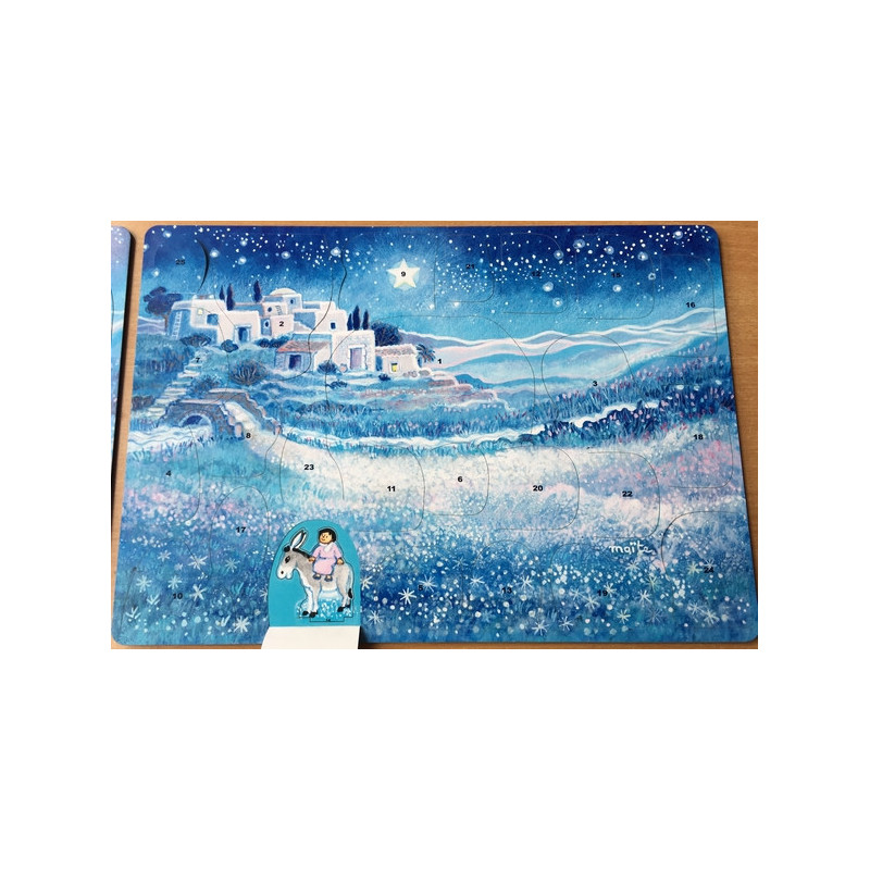 Calendrier de l'Avent en bois - Maïte Roche