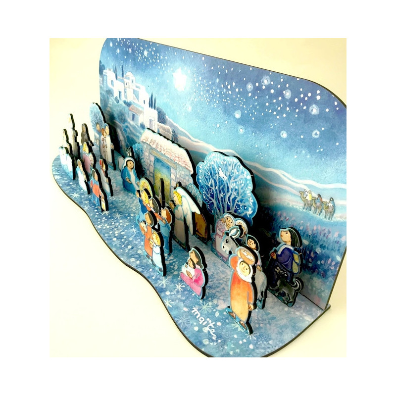 Calendrier de l'Avent en bois - Maïte Roche