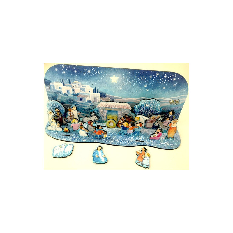 Calendrier de l'Avent en bois - Maïte Roche