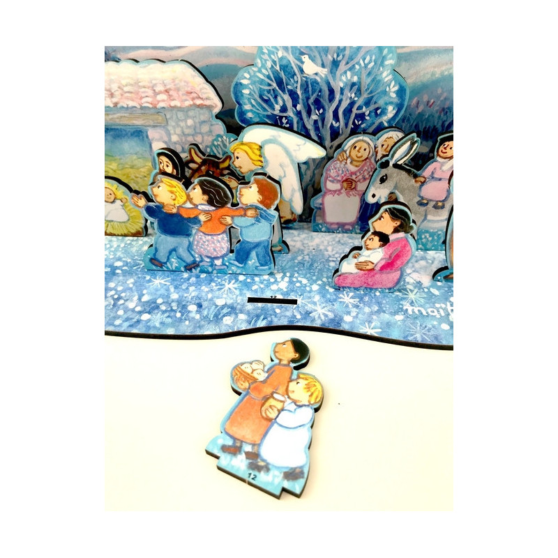 Calendrier de l'Avent en bois - Maïte Roche