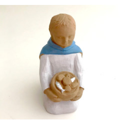 Crèche Nuit de Lumière - Enfant aux pains et poissons