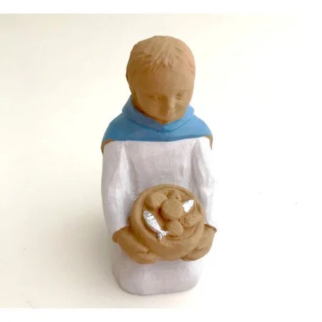 Crèche Nuit de Lumière - Enfant aux pains et poissons