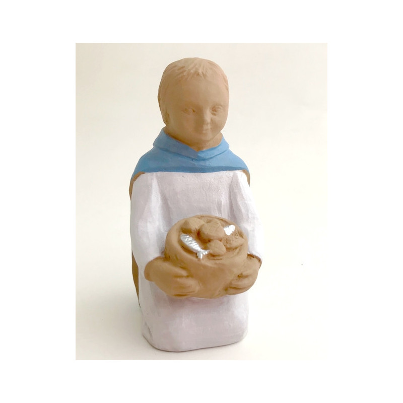 Crèche Nuit de Lumière - Enfant aux pains et poissons