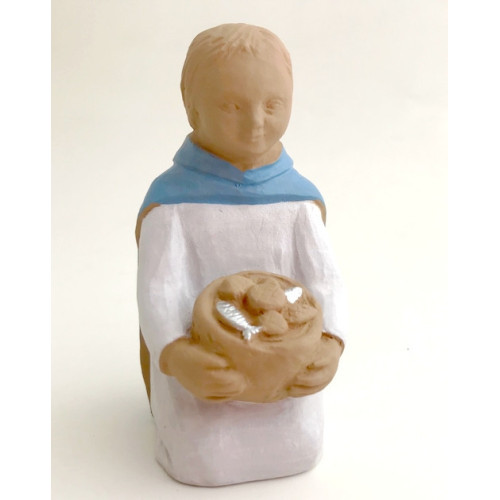 Crèche Nuit de Lumière - Enfant aux pains et poissons