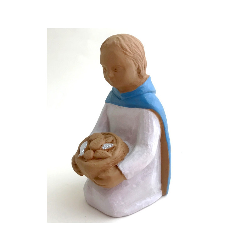 Crèche Nuit de Lumière - Enfant aux pains et poissons