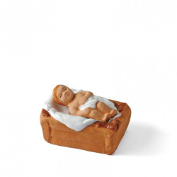 Jésus et son berceau - Arterra - 7cm - blanc