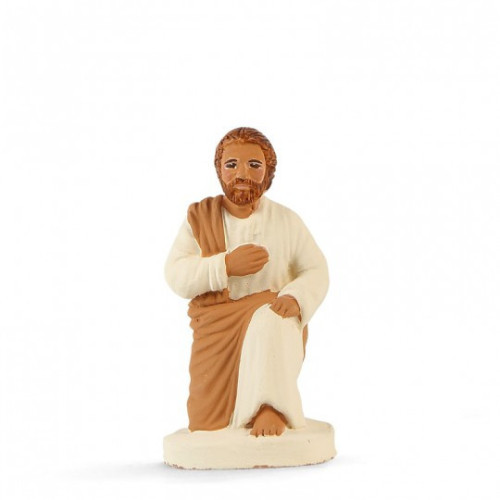 Joseph à genou  - Arterra - 7cm - blanc