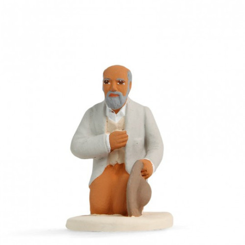 Santons De Provence Arterra - Homme à La Dame Jeanne 7cm - Argile Décorée à La Main - Fabriqué En France Artisanat