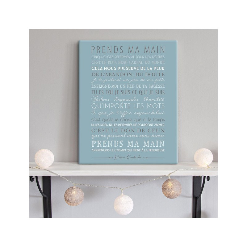 Cadre Déco "Prends ma main"