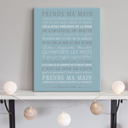 Cadre Déco "Prends ma main"