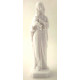 Statue Notre Dame de l'Eucharistie en albâtre - 17cm