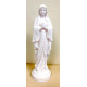 Statue Notre Dame de Lourdes en albâtre - 17cm