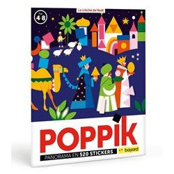 POPPIK - La crèche de Noël en 520 stickers