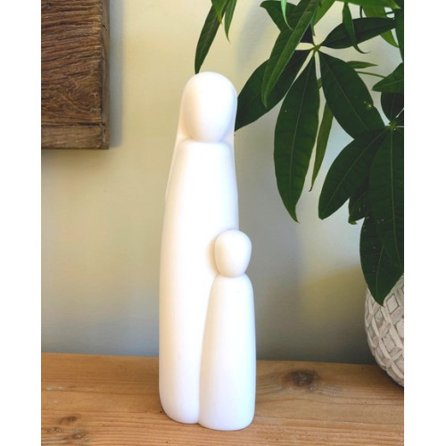 Statue Vierge à l'enfant - 25cm