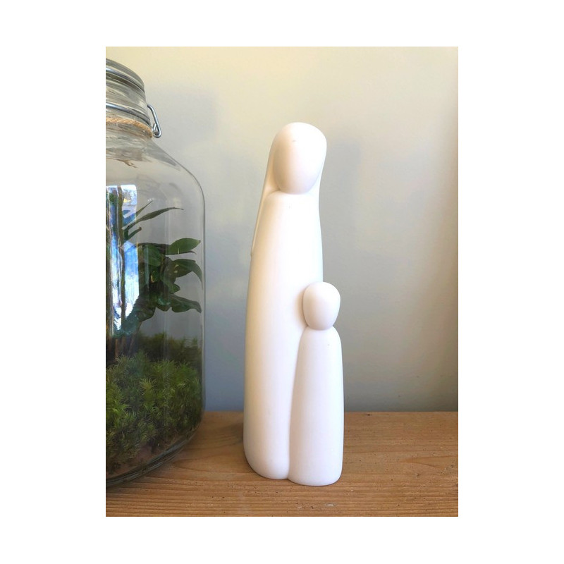 Statue Vierge à l'enfant - 25cm