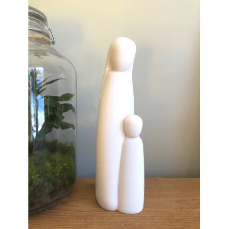 Statue Vierge à l'enfant - 25cm