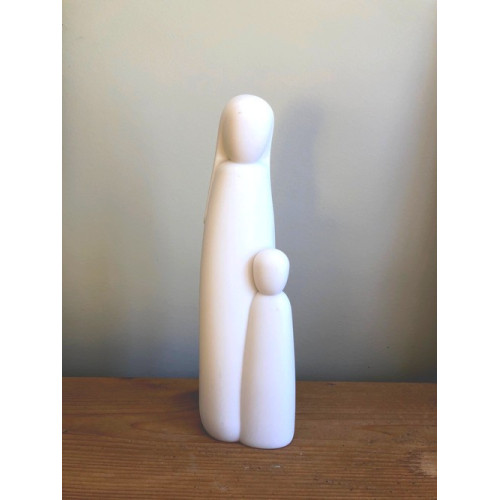 Statue Vierge à l'enfant - 25cm