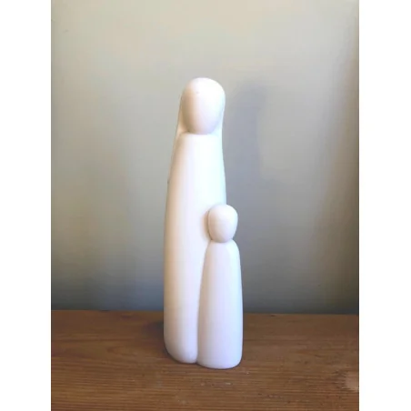 Statue Vierge à l'enfant - 25cm