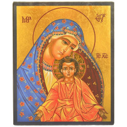 ICONE RELIGIEUSE OR - 19.5x24 - Vierge au manteau