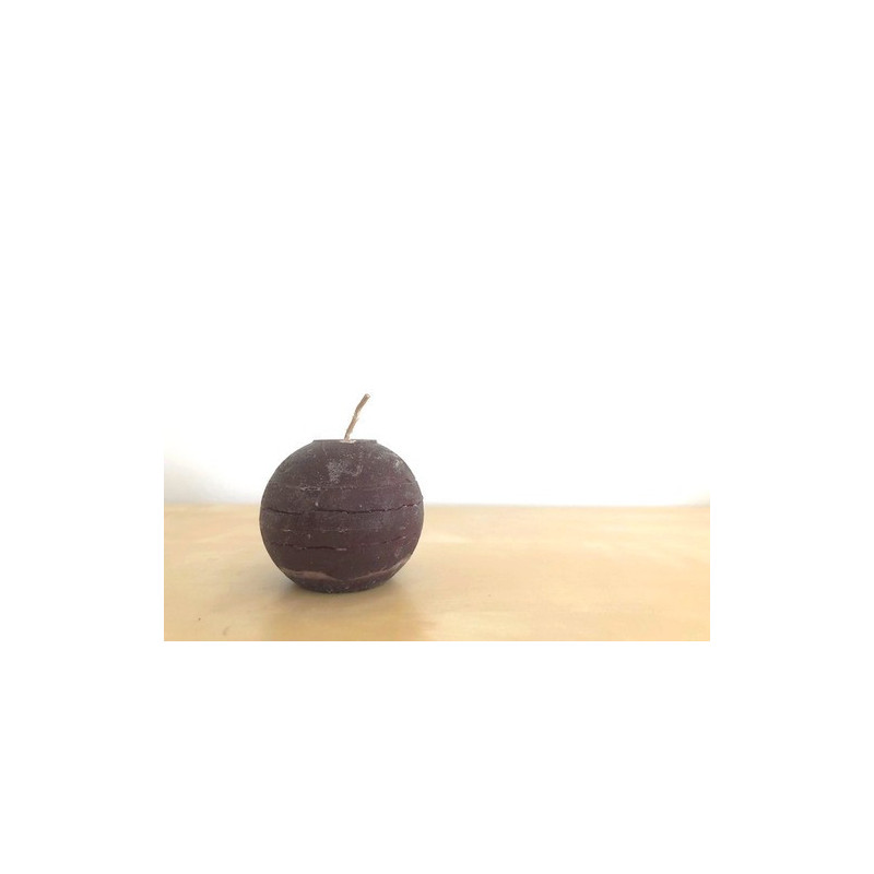 Bougie ronde - 6cm - chocolat