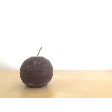 Bougie ronde - 6cm - chocolat