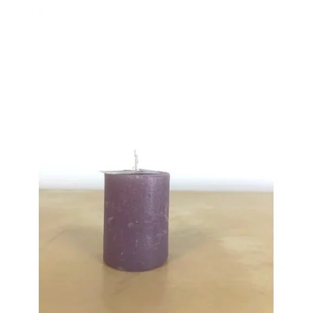 Bougie cylindrique - H5cm - parme