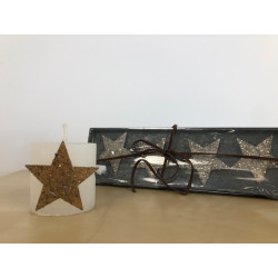 Lot de décoration de bougies - Etoile - 5cm