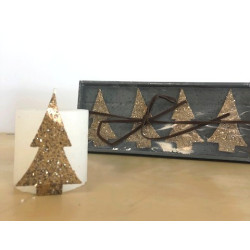 Lot de décoration de bougies - Sapin - 6cm