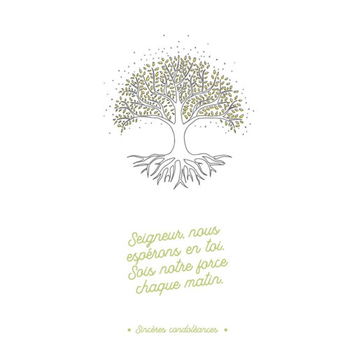 Cartes doubles condoléances - KIT 1
