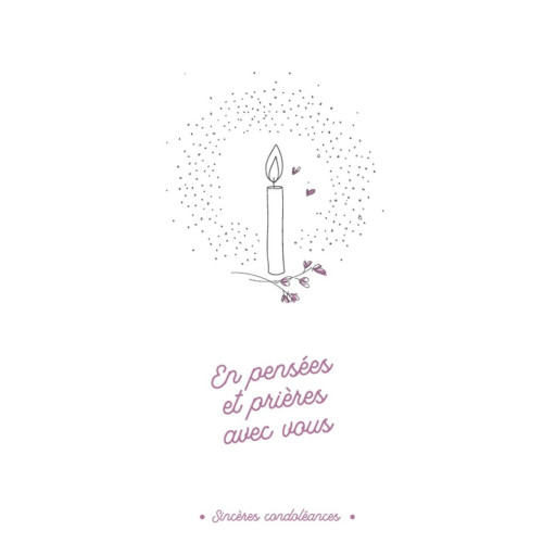 Cartes doubles condoléances - KIT 1
