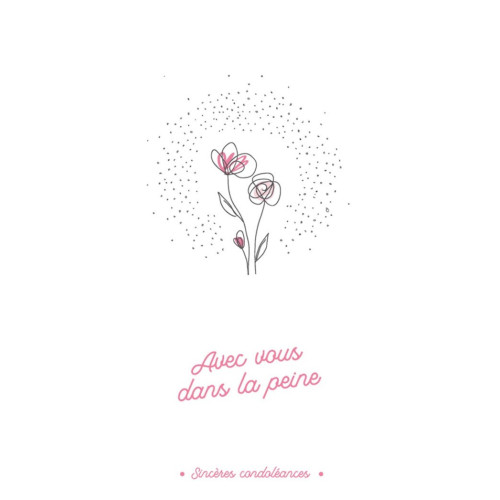 Cartes doubles condoléances - KIT 1
