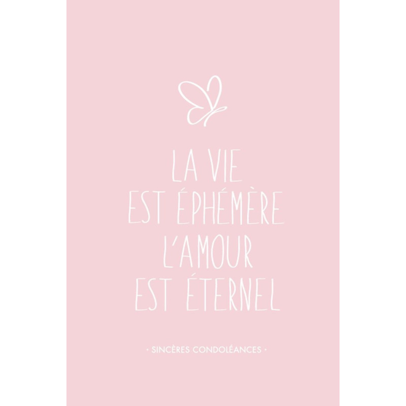 Cartes doubles condoléances - KIT 2