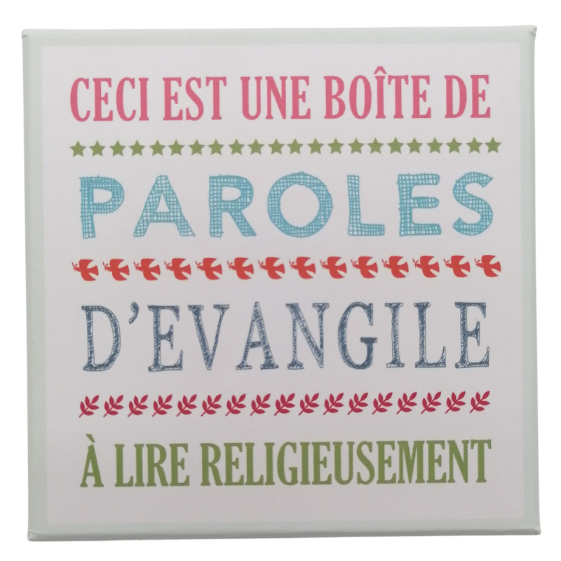 Boîte de paroles d’Évangile