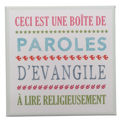 Boîte de paroles d’Évangile