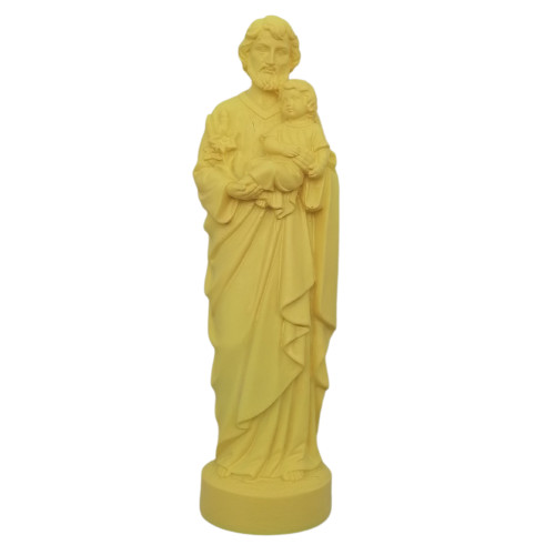 Statue colorée Saint Joseph - 17cm - JAUNE