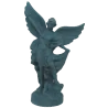 Statue colorée Saint Michel - 17cm - BLEU PETROLE