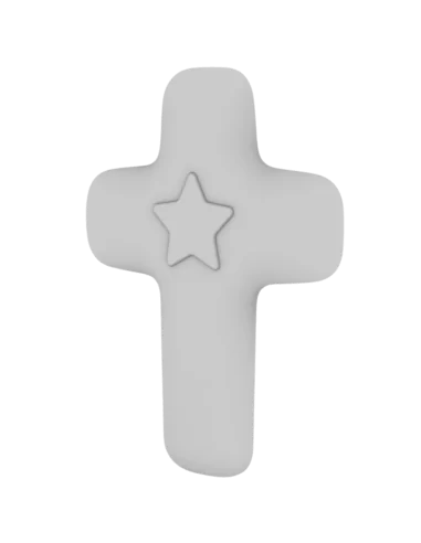 Croix Emany en pierre d'albâtre -  Croix de l'étoile
