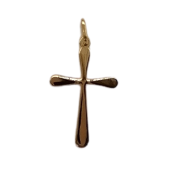 Croix en pendentif plaqué or