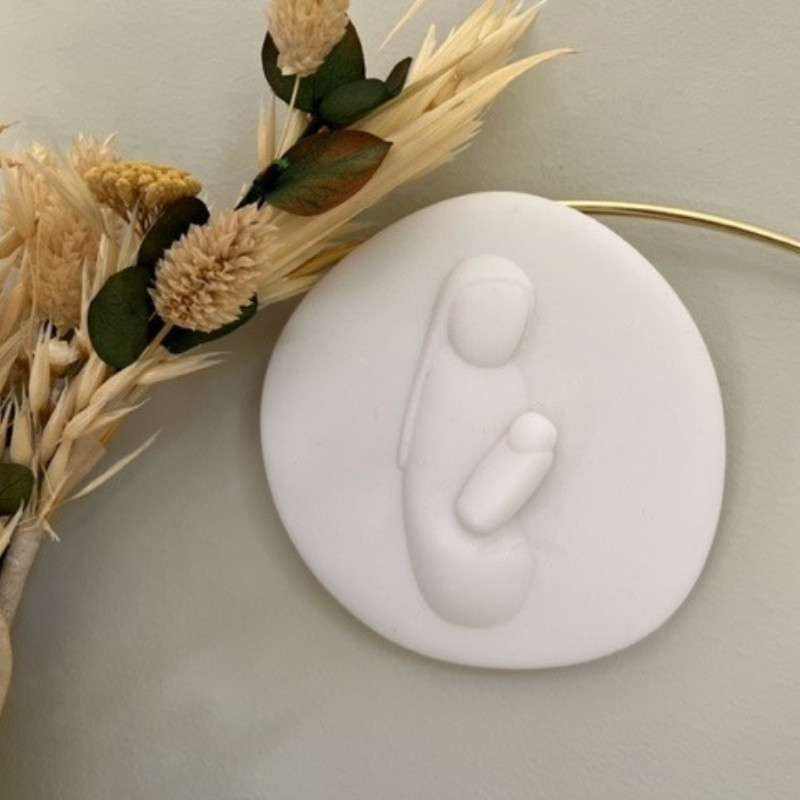 Galet en albâtre EMANY - Vierge