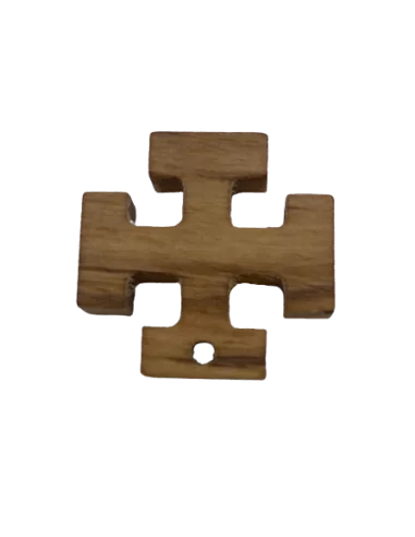 Croix Scout en bois d'olivier - 2.5cm