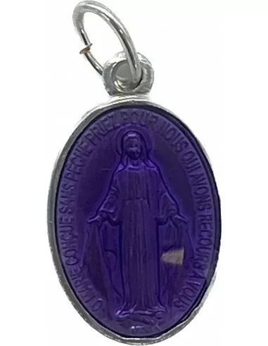 Petite Médaille Miraculeuse Violette
