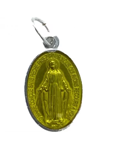 Médaille Miraculeuse jaune - 19mm