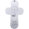 Croix "au fil de la plume" bougie - vert