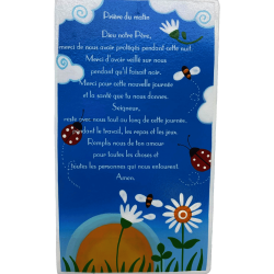 Plaquette Prière enfant - Prières du matin.
