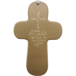 Croix bois SISTER "MOTS Ex-Voto"